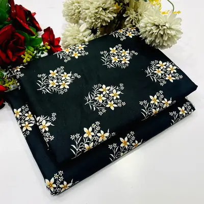 2 Pcs Women's Unstitched Printed Suit