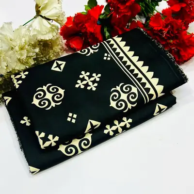 2 Pcs Women's Unstitched Printed Suit thumbnail 2