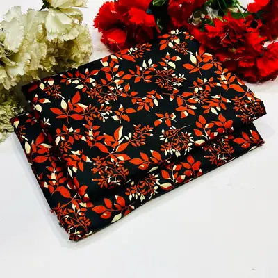 2 Pcs Women's Unstitched Printed Suit