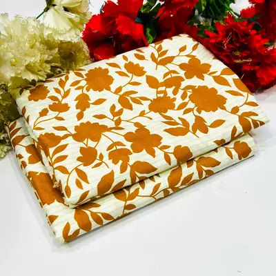 2 Pcs Women's Unstitched Printed Suit thumbnail 2