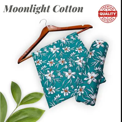 2 Pcs Women's Unstitched Printed Suit thumbnail 2