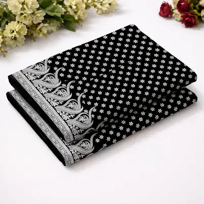 2 Pcs Women's Unstitched Printed Suit