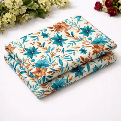 2 Pcs Women's Unstitched Printed Suit
