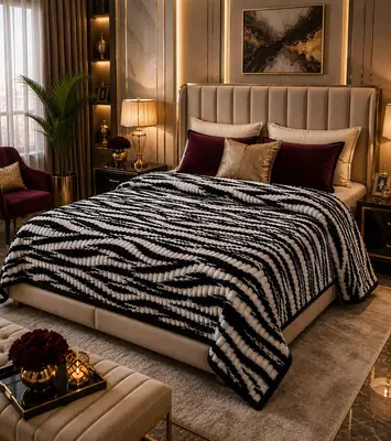 Fleece Printed Double Bed Blanket