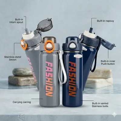 Premium 680ml Vacuum Insulated Stainless Steel Thermal Flask – High-Grade 316/304 Steel Water Bottle for Travel, Office & Gym 