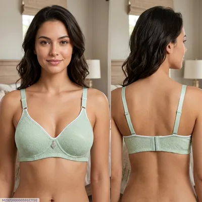 Elegant Floral Lace Bra for Women's Everyday Comfort