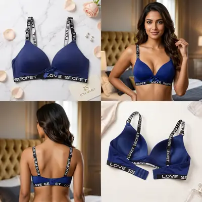 Silk Plain Comfortable And Lightweight Padded Bra thumbnail 3