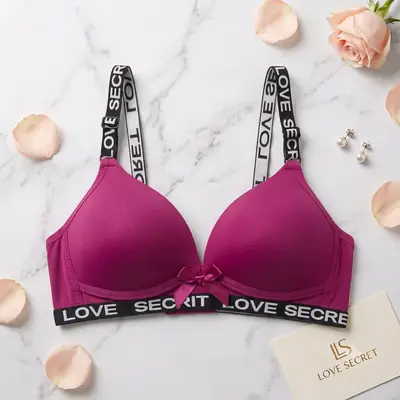 Silk Plain Comfortable And Lightweight Padded Bra