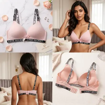 Silk Plain Comfortable And Lightweight Padded Bra thumbnail 3