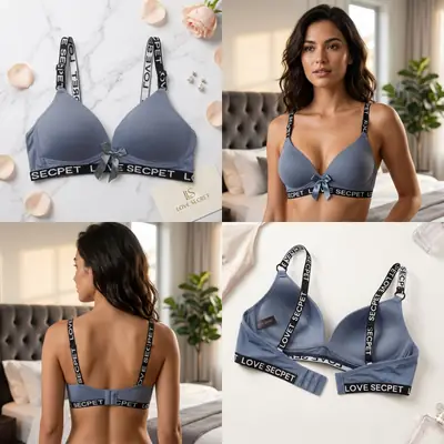 Silk Plain Comfortable And Lightweight Padded Bra thumbnail 3