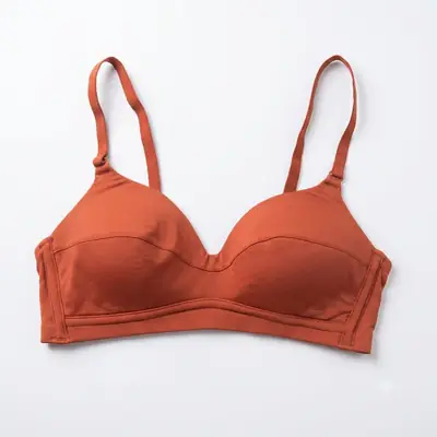 Women's Ultra-Soft Tencel Seamless Bra, Wire-Free Lightly Padded Daily Wear T-Shirt Bra,