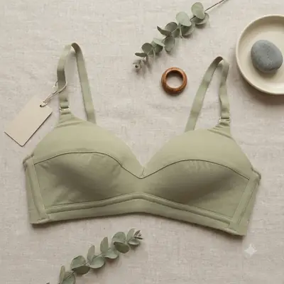 Women's Ultra-Soft Tencel Seamless Bra, Wire-Free Lightly Padded Daily Wear T-Shirt Bra,
