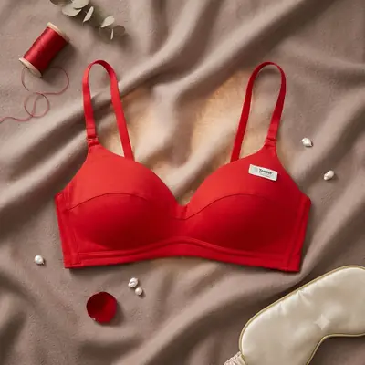 Women's Ultra-Soft Tencel Seamless Bra, Wire-Free Lightly Padded Daily Wear T-Shirt Bra,