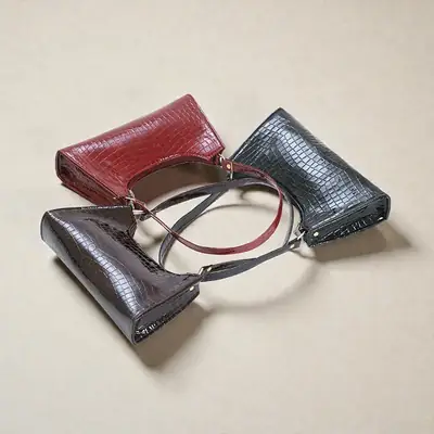 Women's PU Leather Textured Shoulder Bag thumbnail 7