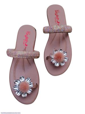 Pink Satin Floral Sandals Women Semi Formal thumbnail 8