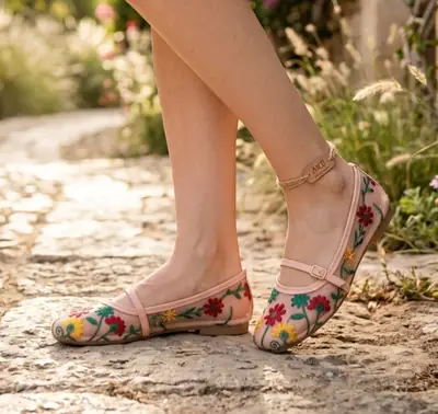 Women's Microfiber Fancy Pumps thumbnail 4