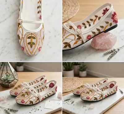 Women's Microfiber Fancy Pumps thumbnail 2
