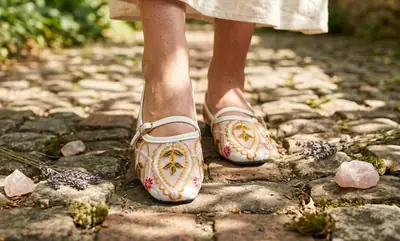 Women's Microfiber Fancy Pumps thumbnail 3