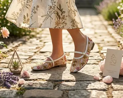 Women's Microfiber Fancy Pumps thumbnail 6