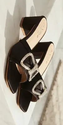 Women's Microfiber Fancy Block Heels thumbnail 2