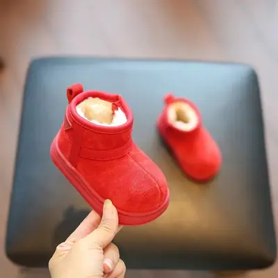 Boys' Boots, Snow Boots, Soft-Soled Baby Toddler Shoes, Baby Girls' Soft-Soled Shoes, Children's Shoes, Girls' Winter Cotton Shoes