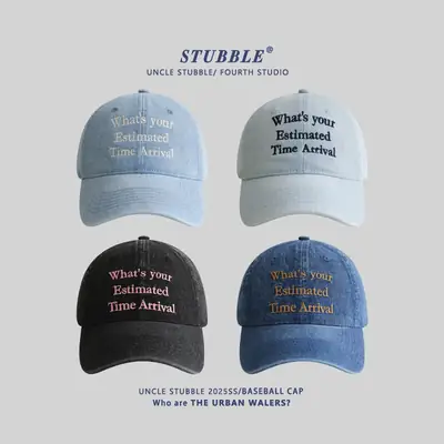 Korean Style Embroidered Baseball Caps for Men Women