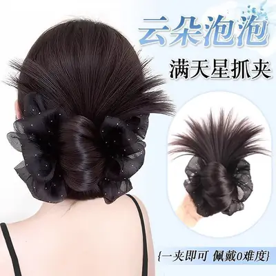 Hair Bun Clip for Women, Lazy Style Hair Clip, Bun Maker, Hair Accessory, Synthetic Hair Bun, Hair Ring