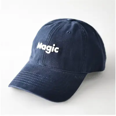 Men Blue Embroidered Baseball Cap Magic