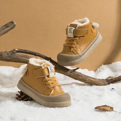 2025 New Winter Baby Boy Cotton Shoes Infant Toddler Shoes Soft Sole Girls Shoes Plus Velvet Thickened Snow Boots Warm