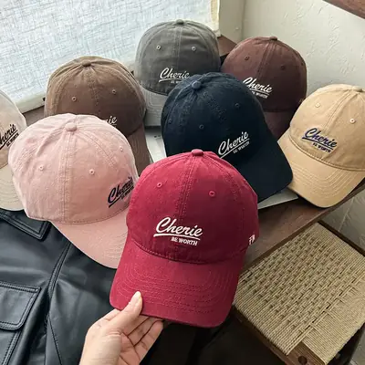 Men Women Red American Retro Baseball Cap 2025