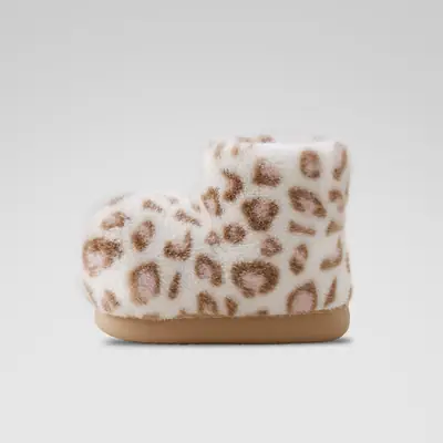 Indoor Leopard Print Cotton Slippers for Women