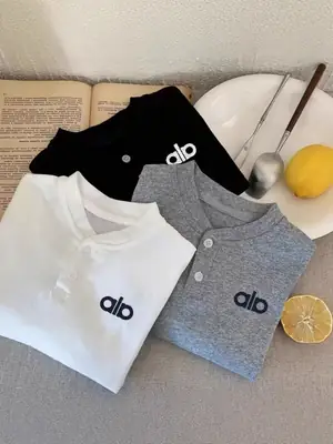 Children's Long Sleeve T-Shirts Set White Black Grey
