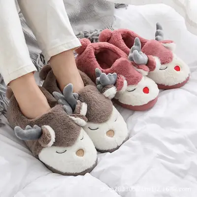 Deer-themed Winter Slipper for Women & Men
