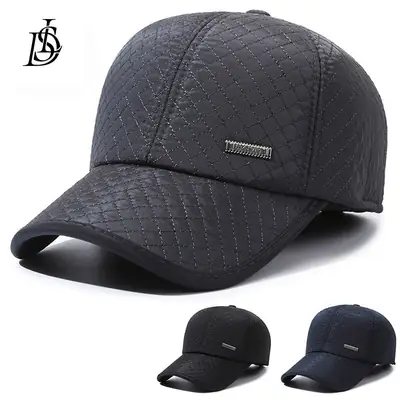 Men's Winter Fleece Baseball Cap Grey