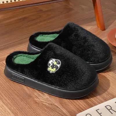 Winter Cotton Slippers for Men Warm Non-Slip