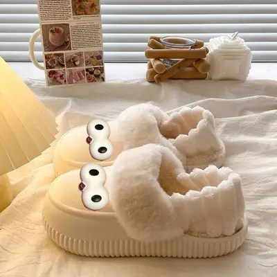 Winter Cotton Closed-Toe Slippers 2025