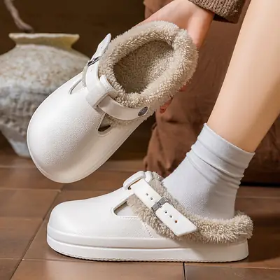 Women Winter Waterproof Slipper White Non-Slip