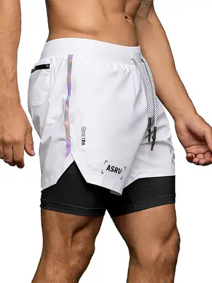Men's Black Anti-Exposure Zip Shorts Ashro