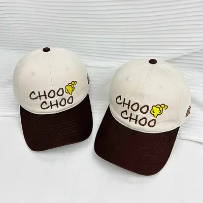 Korean Cartoon Cap for Women Large Head Cotton