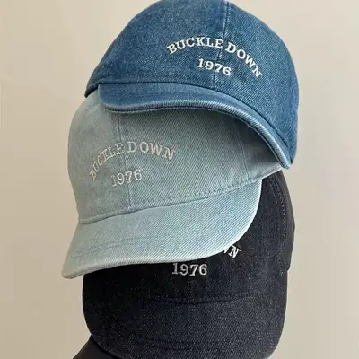 Japanese Retro Wash Denim Cap Women Street Style