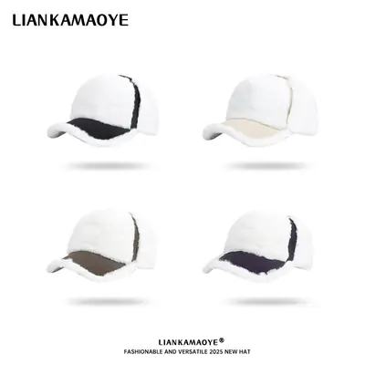 White Korean Style Baseball Cap Retro Japanese Versatile English Small