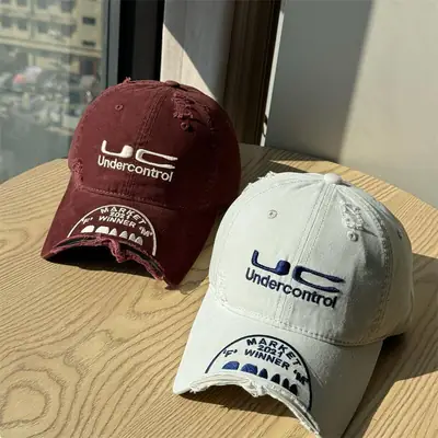 Undercontrol Vintage Baseball Cap for Women Face-Slimming Small Gray Duckbill Cap for Men Spring Summer Sunshade Hat