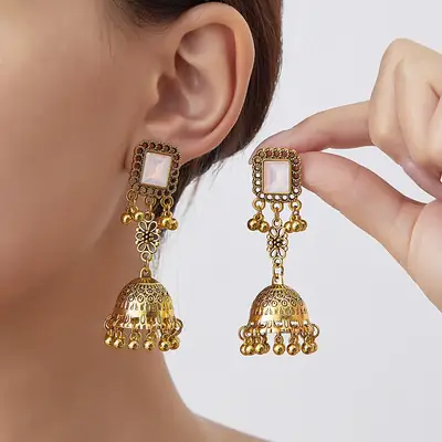 European and American Cross-Border New Fashion Earrings, Bohemian Style Earrings, Ethnic Retro Tassel Earrings in Stock