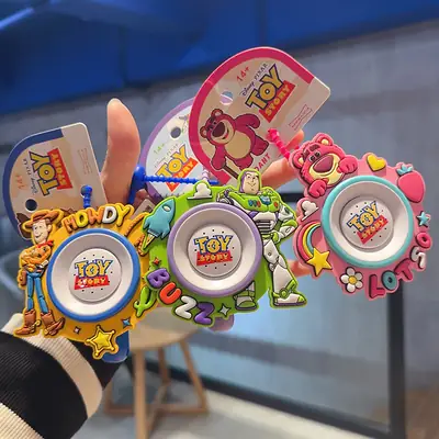 Cute and Creative Authentic Toy Story Buzz Lightyear Strawberry Bear Speaker Recording Toy Keychain Bag Pendant