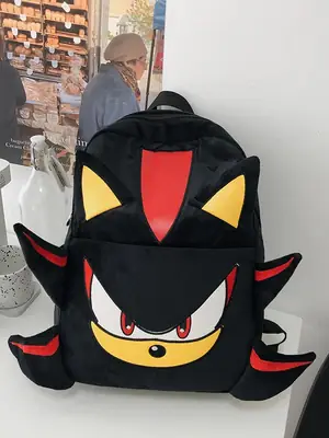 Dark Sonic Sonic Kid Backpack Couple Cartoon School Bag Female Student Large Capacity Travel Backpack Male