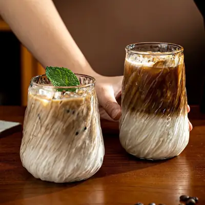Retro Cyclone Dirty Ice Americano Latte Cup High-Value Heat-Resistant Glass Cup