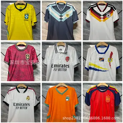 2026 World Cup Football Uniforms Customized Brazil Jerseys Real Madrid Jerseys Arsenal Liverpool Football Gear Cross-Border