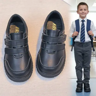 Boys' Leather Shoes 2026 Spring and Autumn New Black Children's Performance Shoes Boys' Small Leather Shoes Soft-Soled Student School Shoes Wholesale
