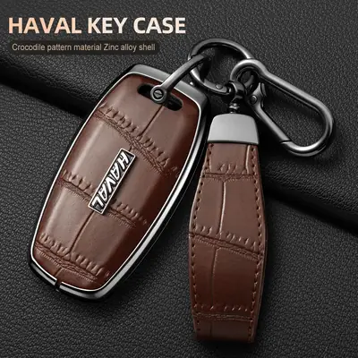 Suitable for Haval Raptor Key Case, Genuine Leather Second-Generation Big Dog, Haval H6, Shenshou, Xiaolong Max, Cool Dog, Xiaolong Shell Cover