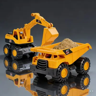 Beach Sand Play Tools, Extra-Large Inertial Toy Car, Thickened and Crash-Resistant Beach Vehicle, Construction Vehicle, Children's Toy